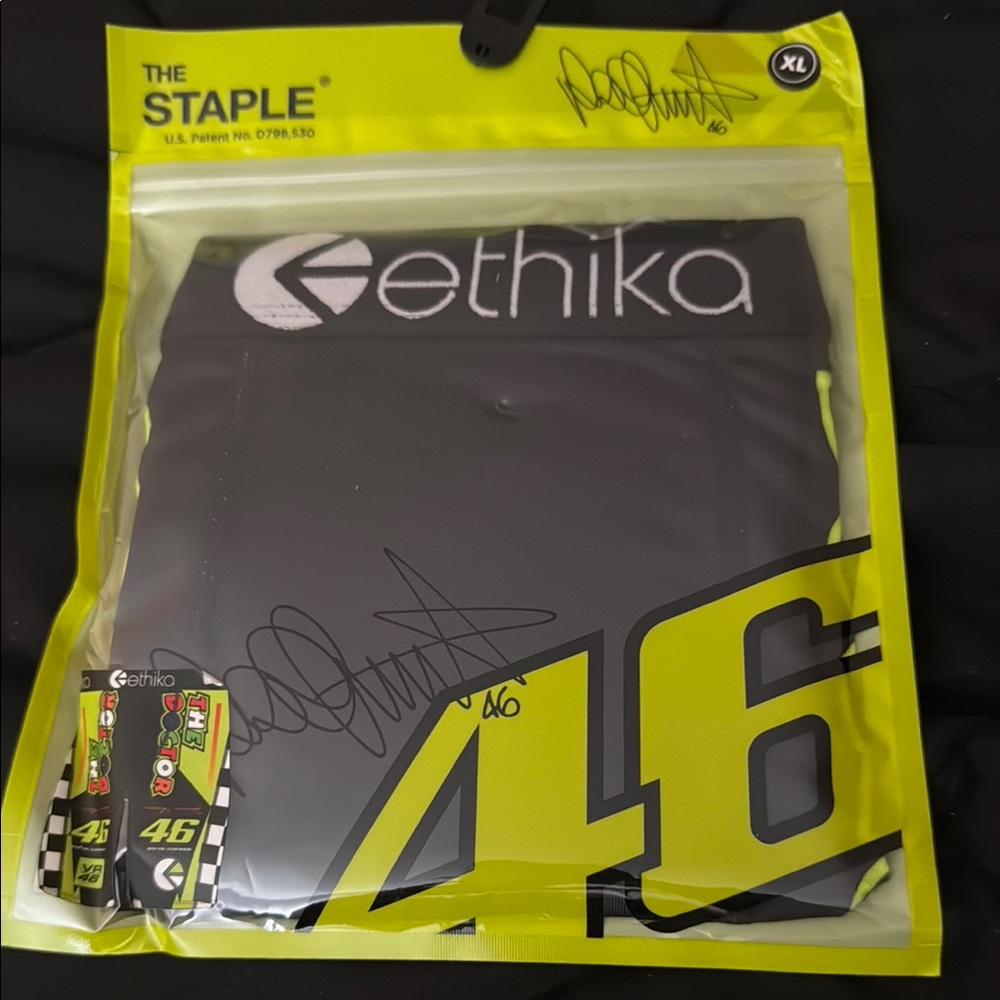 Ethika Black and Neon Yellow Staple Boxer Briefs